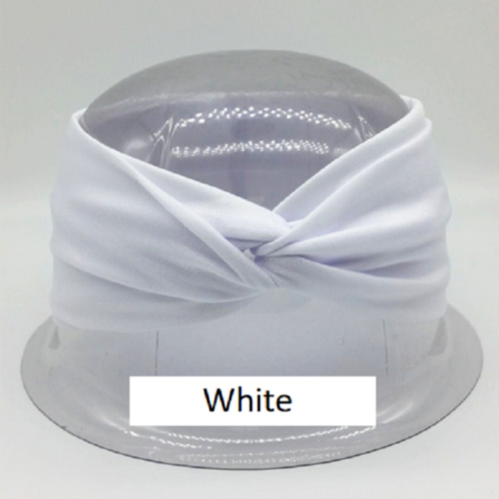 Women's Solid Turban Twist Headband Yoga - Picture 6 of 7